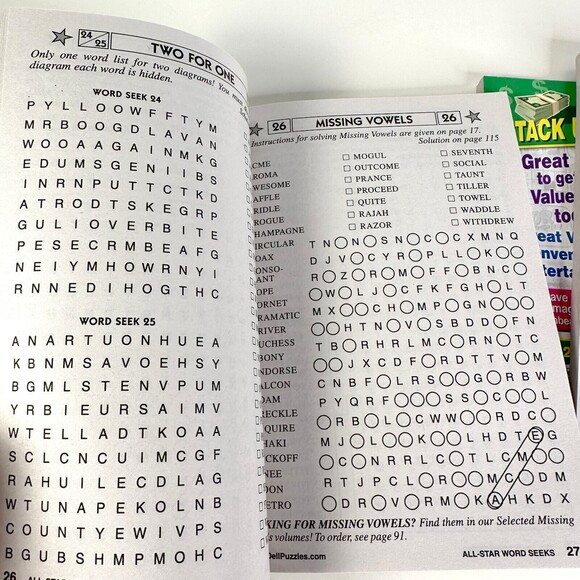 Penny Press Word Seeks Lot of 3 - Picture 4 of 12